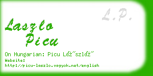 laszlo picu business card